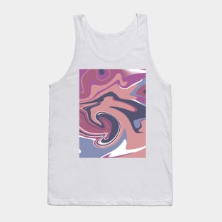 Purple fluid abstract pattern Tank Top